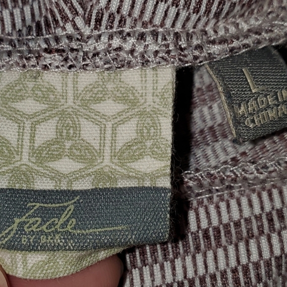 𝅺Long sleeve top striped large Fade by BKe - Picture 2 of 4